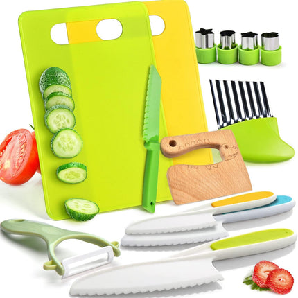 13 Piece Montessori Kitchen Toys Set for Toddlers Real Cooking Tools Kids