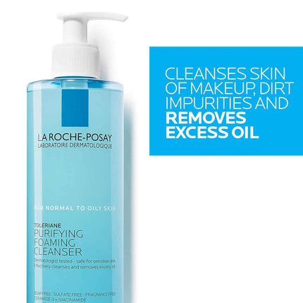 Toleriane Purifying Foaming Cleanser – Oil-Free, Niacinamide & Ceramides