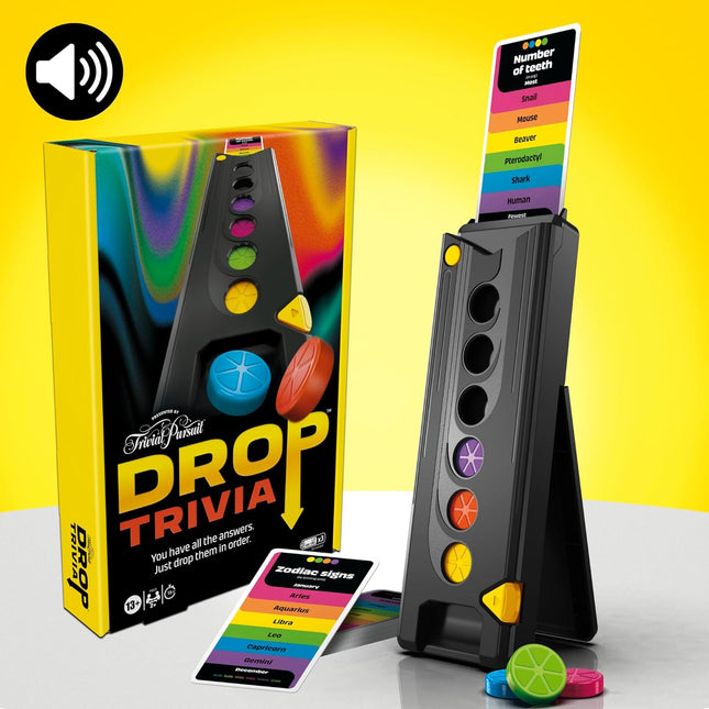 Drop Trivia Electronic Party Game with Voice Sounds Ages 13+ 2+ Players