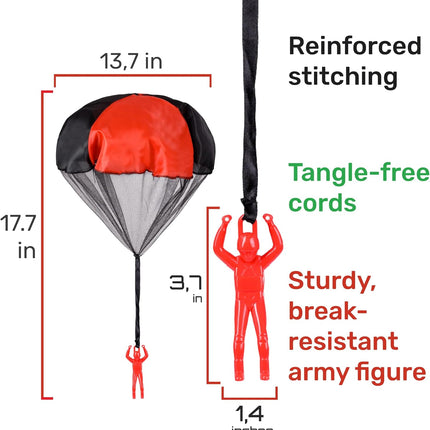 Kids Parachute Toy Tangle Free Outdoor Flying Game for Boys & Girls