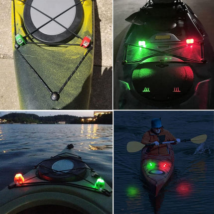 Kayak Navigation Lights – Red & Green Battery Operated for Night Kayaking