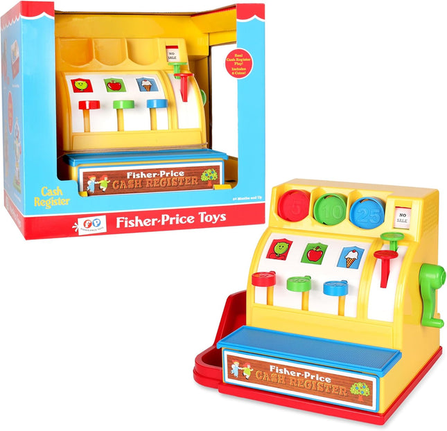 Fisher Price Retro Cash Register Classic Preschool Toy for Kids Ages 2+
