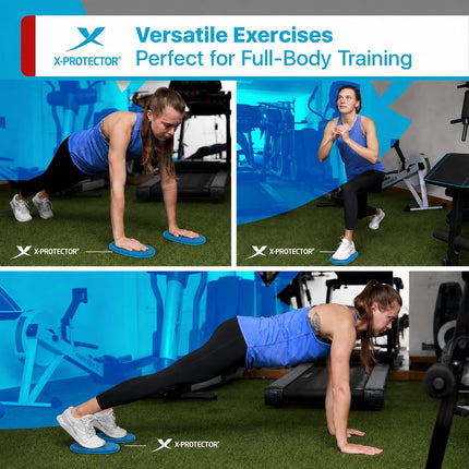 2 Pack Exercise Sliders Double Sided Gliding Discs for Hard Carpet Floors