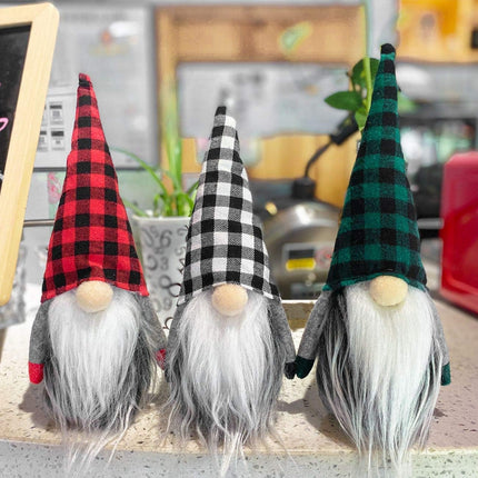 3PCS Santa Gnomes – Handmade Scandinavian Tomte Plush Christmas Table Decor