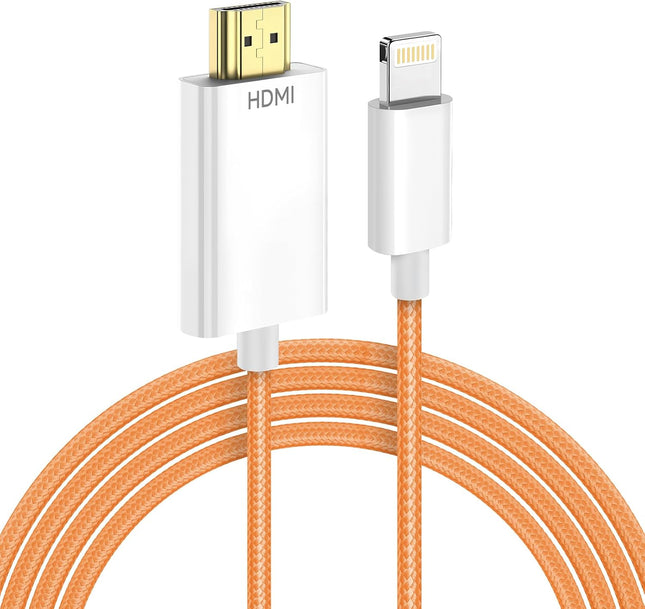 Lightning to HDMI Cable – 1080P HD AV Adapter for iPhone to TV/Projector