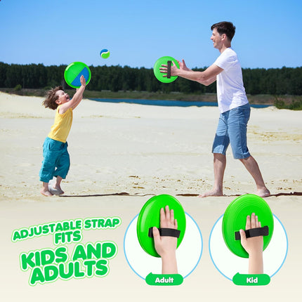 Upgraded Toss and Catch Ball Set – Sturdy Outdoor Pool & Beach Toy for Kids