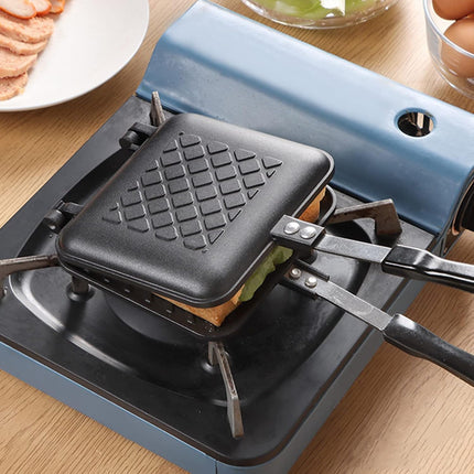 Stovetop Sandwich Maker Non-Stick Aluminum Flip Pan for Grilled Cheese Panini