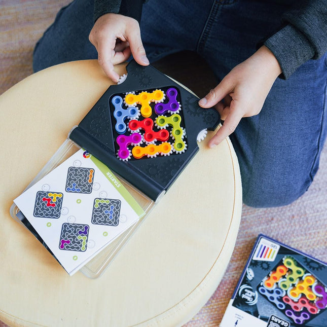 IQ Gears Portable Brain Teaser Game for Kids & Adults Travel Fun