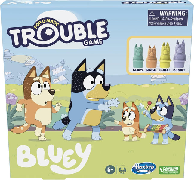 Bluey Trouble Board Game, Fun Family Game for Kids 5+ (Amazon Exclusive)