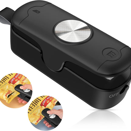 Mini Heat Sealer for Food Bags – 2-in-1 Portable Resealer with Cutter