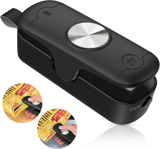 Mini Heat Sealer for Food Bags – 2-in-1 Portable Resealer with Cutter