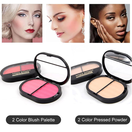 All in One Makeup Kit Women Full Set Eyeshadow Blush Lip Gloss Pink