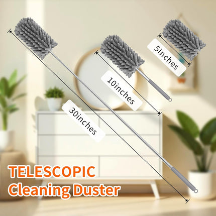 Mini Duster 360° Bendable with Extension Pole for Car Office Furniture
