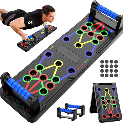 Solid Push-Up Board 15-in-1: Full-Body Home Workout for Chest, Arms & Fat Burn