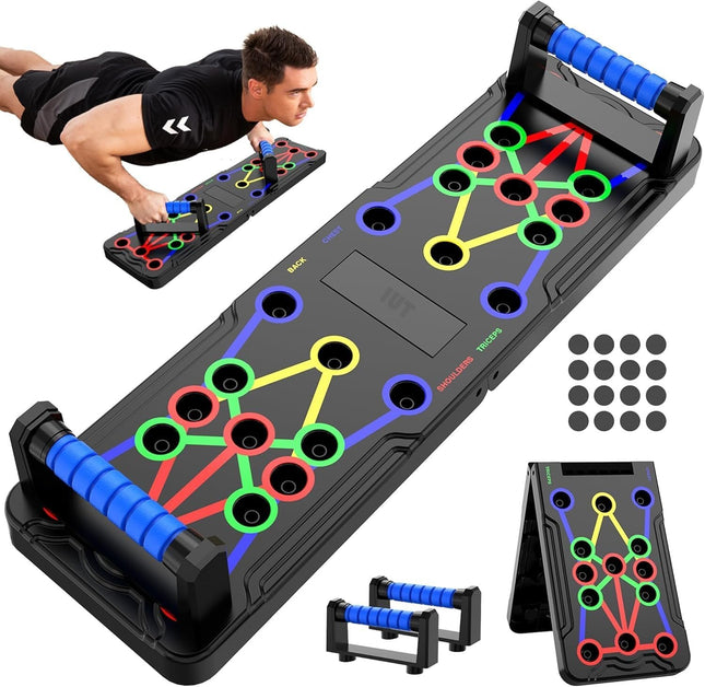 Solid Push-Up Board 15-in-1: Full-Body Home Workout for Chest, Arms & Fat Burn