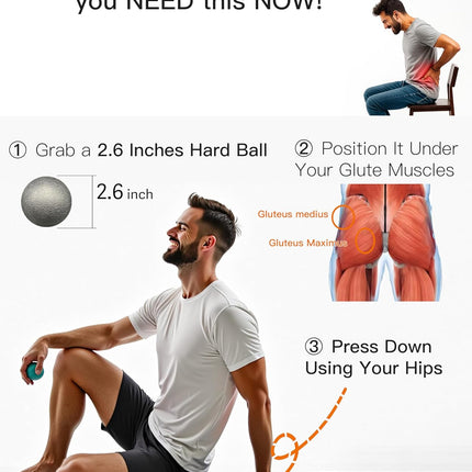 Plantar Fasciitis Massage Ball for Foot Pain Deep Tissue Trigger Point Relief
