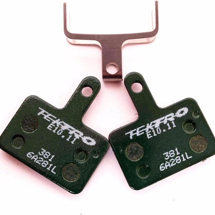 E10.11 Disc Brake Pads, Resin Compound for TRP Tektro Shimano Brakes, Smooth Braking