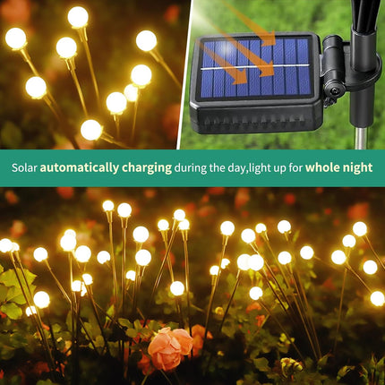 Solar Outdoor Lights 4-Pack – 32 LEDs, Waterproof Garden & Patio Decor