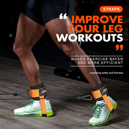 Cable Machine Ankle Straps – Padded for Glutes, Hip Abductors & Leg Training