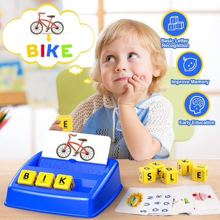 Kids Letter Matching Game Ages 3-8 Educational Toy Learning Birthday Gift