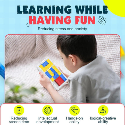 Super Slide Puzzle Game, STEM Logic Toy with 500+ Brain Teaser Challenges