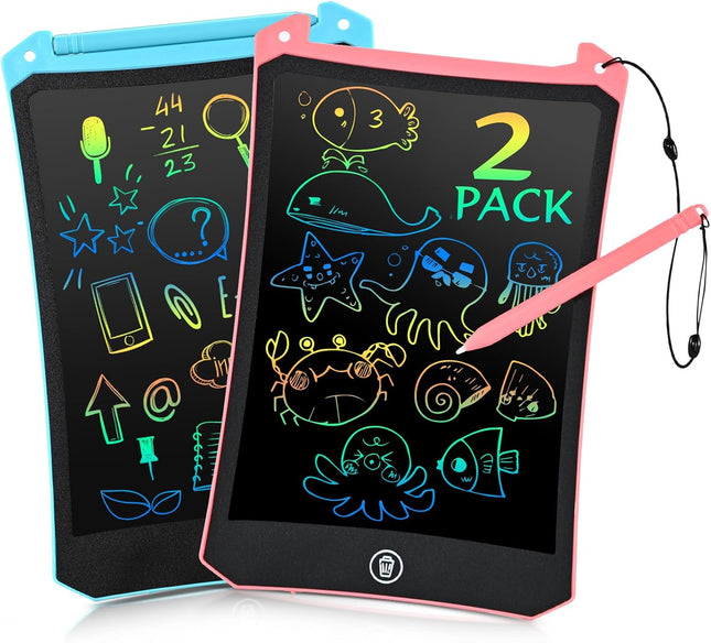 2-Pack LCD Writing Tablet for Toddlers – Travel, Drawing & Easter Basket Gifts