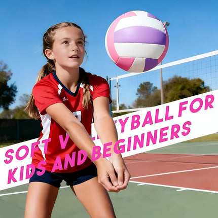 Soft Beach Volleyball Official Size for Indoor Outdoor School & Family Play