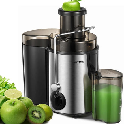 400W Juicer Machine 800W Max Power 3-Speed Centrifugal Fruit Vegetable Extractor