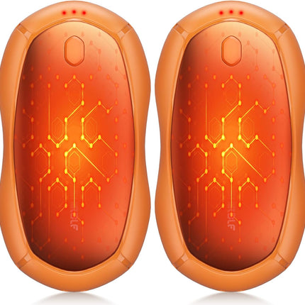 2-Pack Rechargeable Hand Warmers – Electric Pocket Heater for Outdoors