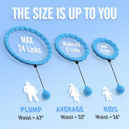 Weighted Hula Hoop for Adults: 47-Inch Fitness Hoop for Weight Loss & Beginners
