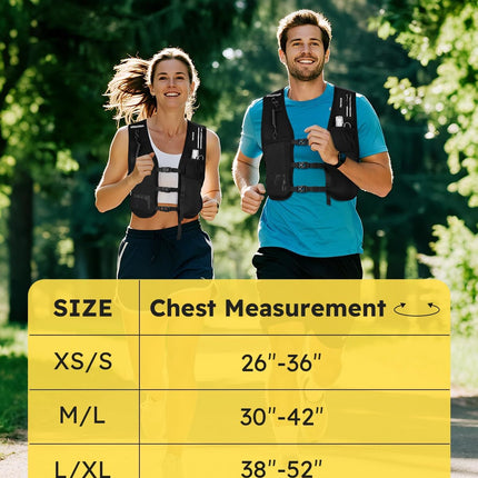 Running Hydration Vest with 500ML Soft Flask & Phone Holder for Marathon