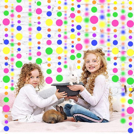 120ft Neon Party Streamers – UV Blacklight Reactive Garland for Weddings & Birthdays