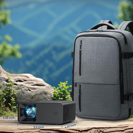 Home Projector 2025, Small 1080P, iOS/Android/USB/HDMI Support