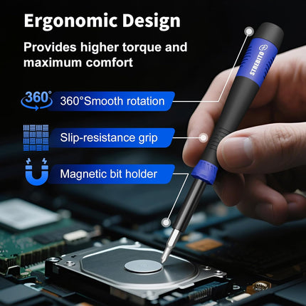 64-Piece Precision Screwdriver Set – Torx, Triwing, Pentalobe for Electronics & Gadgets