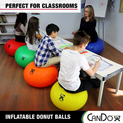 Donut Exercise Ball, Swiss Stability Ball for Core, Yoga, Pilates & Balance Training