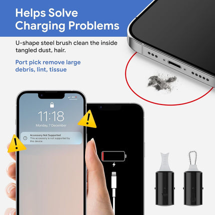 Phone Cleaning & Repair Kit – Lightning & USB-C Port Tools for iPhone & iPad
