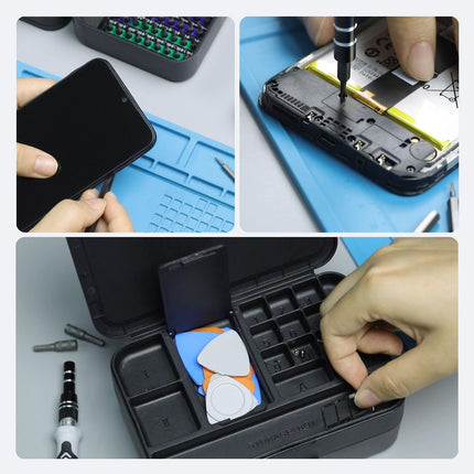 132Pcs Mini Precision Screwdriver Set Magnetic Repair Tool Kit with Storage Box