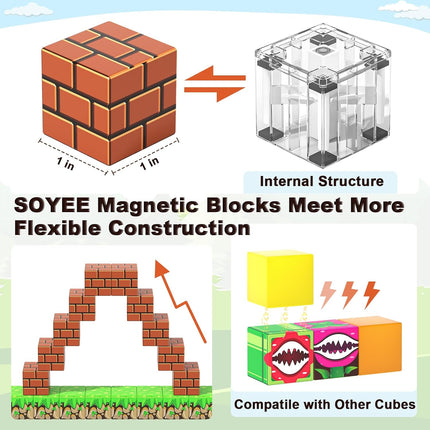 108 Magnetic Cubes – Building & STEM Toy for Kids, School & Home Fun