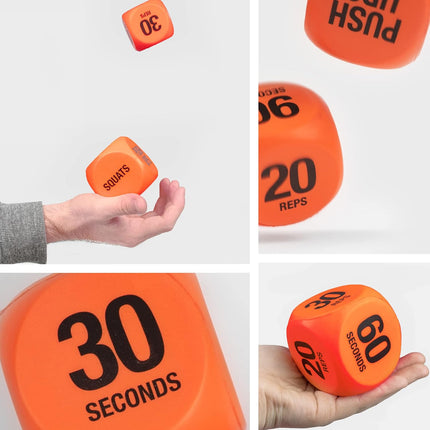 Fitness Workout Dice – Push-Ups, Squats, Crunches & Wildcard Exercises