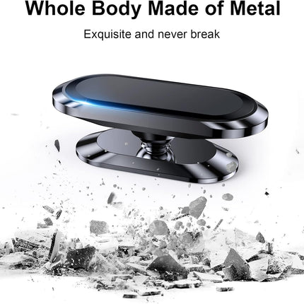 2 Pack Magnetic Car Phone Holder, Strong Magnet Dashboard Mount for Phones