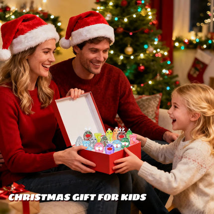 15-Pack Christmas Stress Ball Fidget Toys – Glitter Squishy Squeeze Balls for Stress Relief