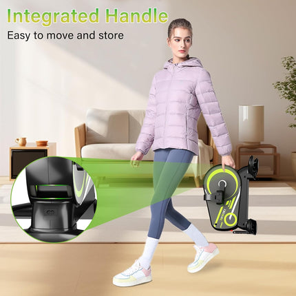 Mini Motorized Exercise Bike, Under Desk Arm & Leg Pedal Exerciser with Remote