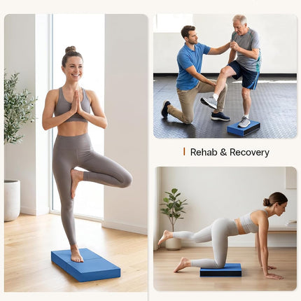 2-in-1 Foam Balance & Kneeling Pad, Non-Slip Cushion for Yoga & Core Training