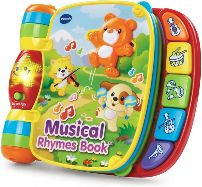 Toddler Musical Story Book Red Learning Toy with Fun Rhymes & Sounds