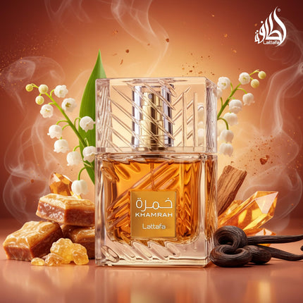 Lattafa Khamrah Eau de Parfum 100ml Unisex Vanilla Amber Warm Spicy Fragrance