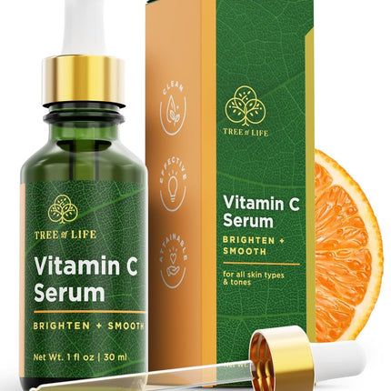 Vitamin C Skincare Set – Brightening Face Oil & Serum with Hyaluronic Acid