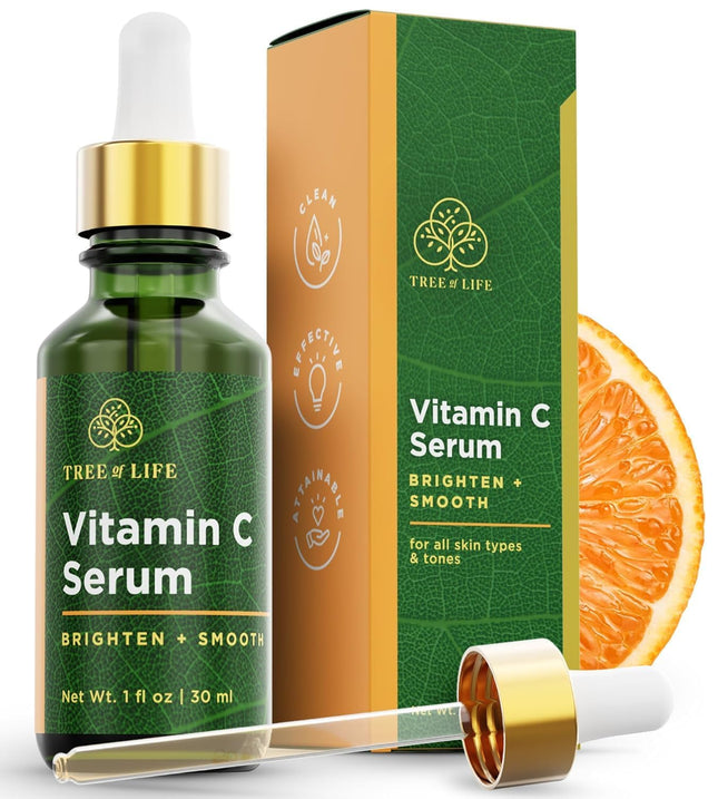 Vitamin C Skincare Set – Brightening Face Oil & Serum with Hyaluronic Acid