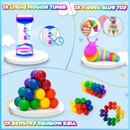 15 Pack Fidget Toys Bulk Sensory Toys for Kids Adults Travel & Classroom