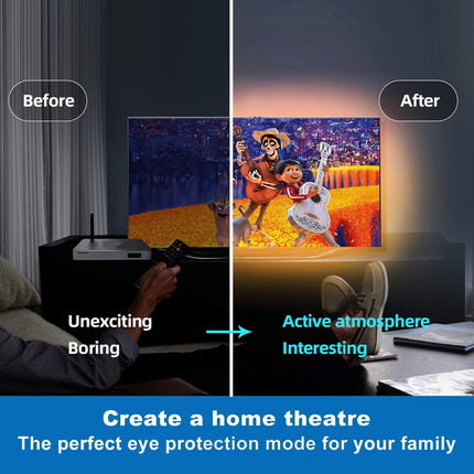 65.6ft RGB LED Strip Lights Colour Changing Kit with 44-Key IR Remote Control