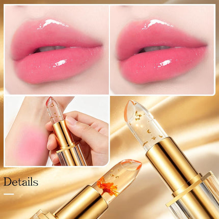 2PCS Crystal Jelly Lipstick Temperature Color Changing Moisturizing Balm
